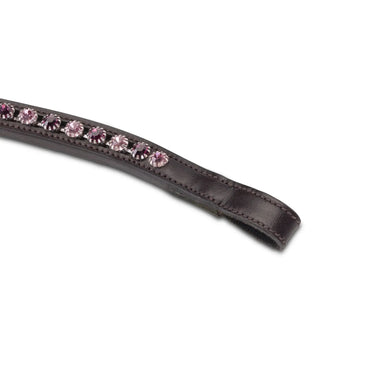 Shires Velociti GARA Two Tone Browband Cerise/Havana| Online For Equine