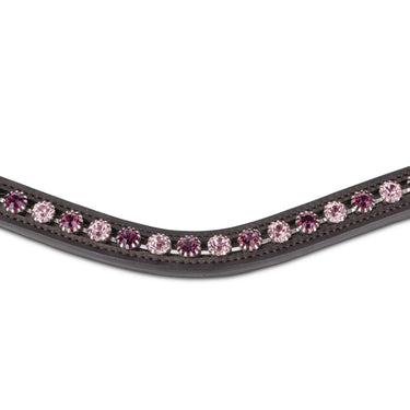 Shires Velociti GARA Two Tone Browband Cerise/Havana| Online For Equine