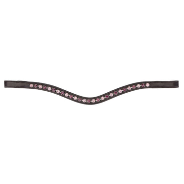 Shires Velociti GARA Two Tone Browband Cerise/Havana| Online For Equine