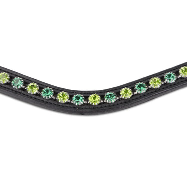 Shires Velociti GARA Two Tone Browband Green/Black| Online For Equine