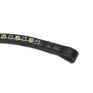 Shires Velociti GARA Two Tone Browband Green/Black| Online For Equine