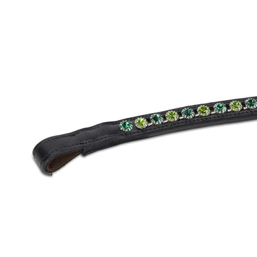 Shires Velociti GARA Two Tone Browband Green/Black| Online For Equine