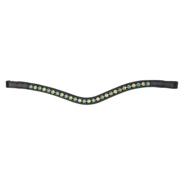 Shires Velociti GARA Two Tone Browband Green/Black| Online For Equine