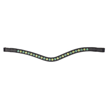 Shires Velociti GARA Two Tone Browband Green/Black| Online For Equine