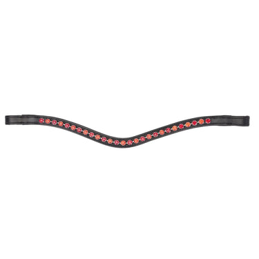 Shires Velociti GARA Two Tone Browband Red/Black| Online For Equine