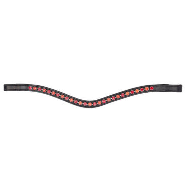 Shires Velociti GARA Two Tone Browband Red/Black| Online For Equine