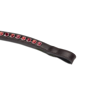 Shires Velociti GARA Two Tone Browband Red/Havana| Online For Equine