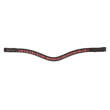 Shires Velociti GARA Two Tone Browband Red/Havana| Online For Equine