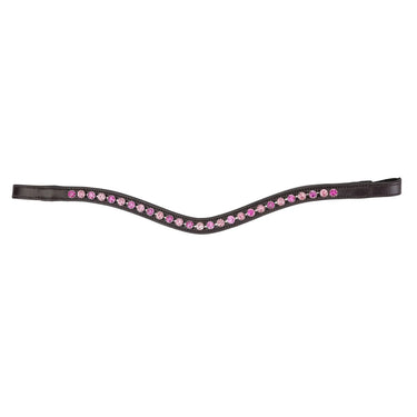 Shires Velociti GARA Two Tone Browband Rose/Havana| Online For Equine