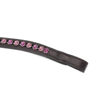 Shires Velociti GARA Two Tone Browband Rose/Havana| Online For Equine