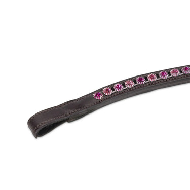 Shires Velociti GARA Two Tone Browband Rose/Havana| Online For Equine