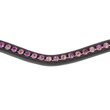 Shires Velociti GARA Two Tone Browband Rose/Havana| Online For Equine