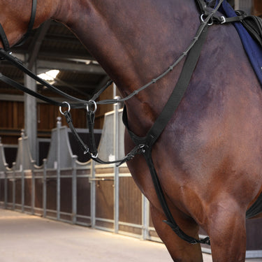 Shires Velociti LUSSO Elite Elastic Breastplate Black| Online For Equine
