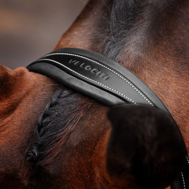 Shires Velociti LUSSO Opus 180M Dressage Cavesson Bridle Black| Online For Equine