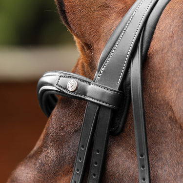 Shires Velociti LUSSO Opus 180M Dressage Cavesson Bridle Black| Online For Equine