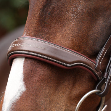 Shires Velociti LUSSO Opus 180M Dressage Cavesson Bridle Havana| Online For Equine