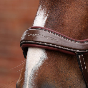 Shires Velociti LUSSO Opus 180M Ergonomic Flash Bridle Havana| Online For Equine