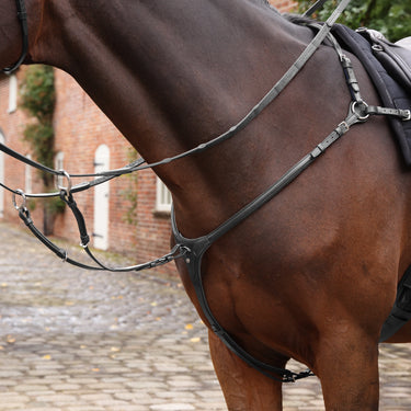 Shires Velociti LUSSO Opus Close Contact Breastplate Black| Online For Equine