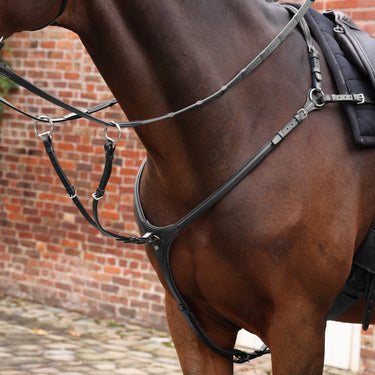 Shires Velociti LUSSO Opus Close Contact Breastplate Black| Online For Equine