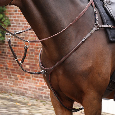 Shires Velociti LUSSO Opus Close Contact Breastplate Havana| Online For Equine