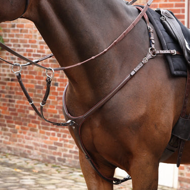 Shires Velociti LUSSO Opus Close Contact Breastplate Havana| Online For Equine