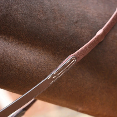 Shires Velociti LUSSO Opus Pro SureGrip Reins Havana| Online For Equine
