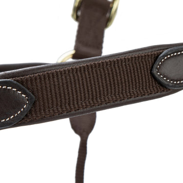 Shires Velociti LUSSO Padded Leather Headcollar Havana| Online For Equine