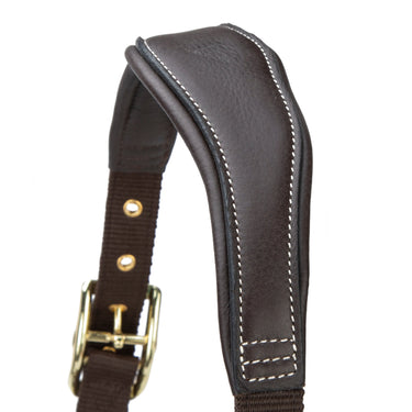 Shires Velociti LUSSO Padded Leather Headcollar Havana| Online For Equine