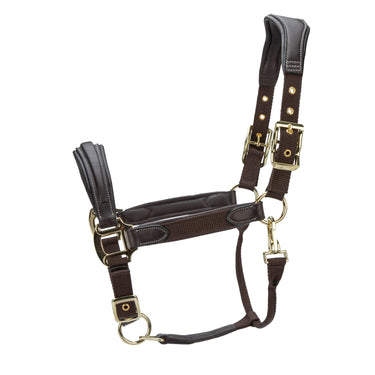 Shires Velociti LUSSO Padded Leather Headcollar Havana| Online For Equine