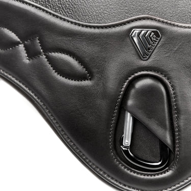Buy Shires Velociti Lusso Black Stud Girth With Elastic| Online for Equine