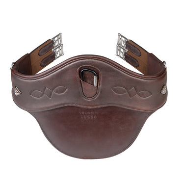 Buy the Shires Velociti Lusso Havana Stud Girth With Elastic | Online for Equine