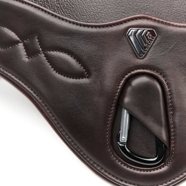Buy the Shires Velociti Lusso Havana Stud Girth With Elastic | Online for Equine