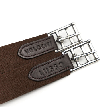 Buy the Shires Velociti Lusso Havana Stud Girth With Elastic | Online for Equine