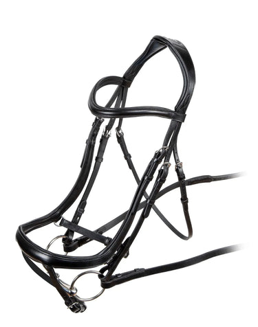 Shires Velociti RAPIDA Ergonomic Curved Black Flash Bridle| Online For Equine