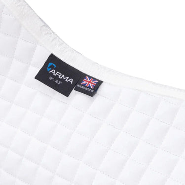 Shires White ARMA Deluxe Cotton Dressage Saddlecloth| Online For Equine