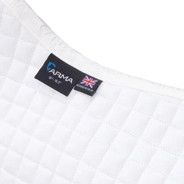 Shires White ARMA Deluxe Cotton Dressage Saddlecloth| Online For Equine