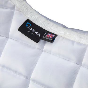 Shires White ARMA Eltar Satin Saddlecloth| Online For Equine