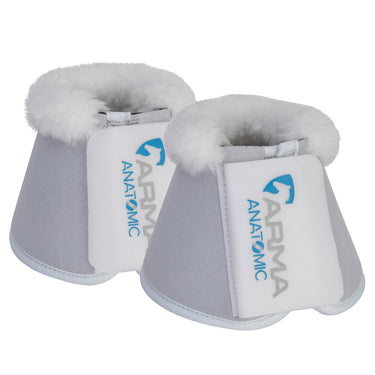 Shires White ARMA SupaFleece Neoprene Over Reach Boots| Online For Equine
