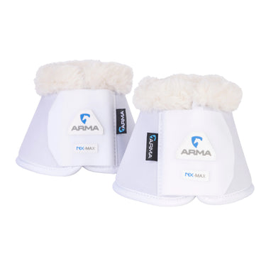 Shires White ARMA SupaFleece Neoprene Over Reach Boots| Online For Equine