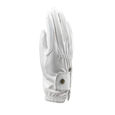 Shires White Aubrion Stadium FlexFit Riding Gloves| Online For Equine