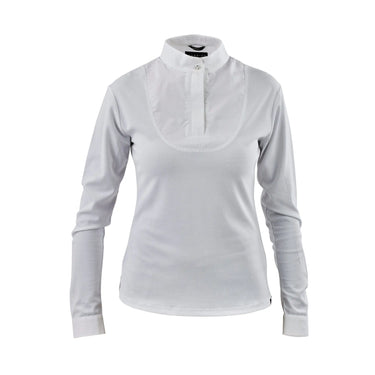 Shires White Aubtion Long Sleeve Stock Shirt| Online For Equine