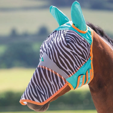 Shires Zeb-Tek Fly Mask With Ears & Nose| Online For Equine