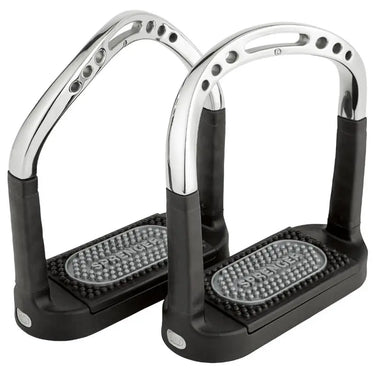 Buy Sprenger Flexcite Stirrup Iron - Size 4 3/4" (120mm) - Material Stainless Steel | Black Tread| Online for Equine