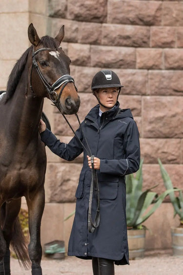 Buy Stierna Nova Ladies Navy Waterproof Riding Rain Coat| Online for Equine