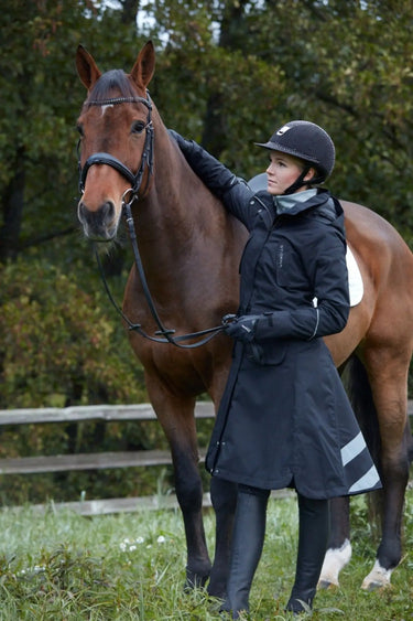 Buy Stierna Stella Long Ladies Navy Winter Coat| Online for Equine