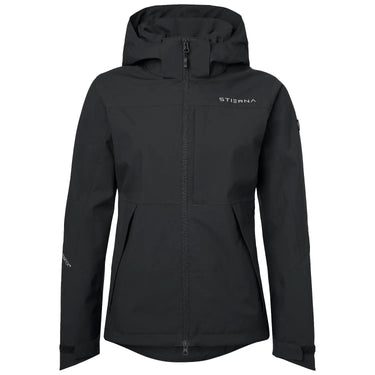 Buy Stierna Storm Ladies Short Waterproof Black Rain Coat | Online for Equine