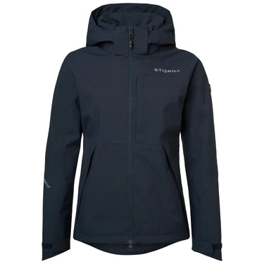 Buy Stierna Storm Ladies Short Waterproof Navy Rain Coat | Online for Equine