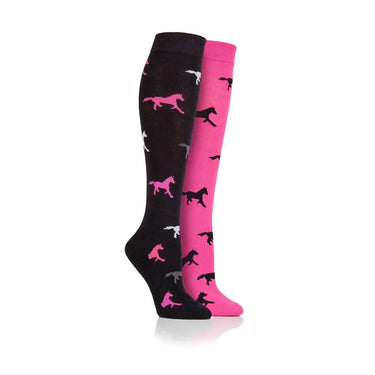 Buy Storm Bloc Black/Pink Kids Midweight Knee High Socks| Online for Equine