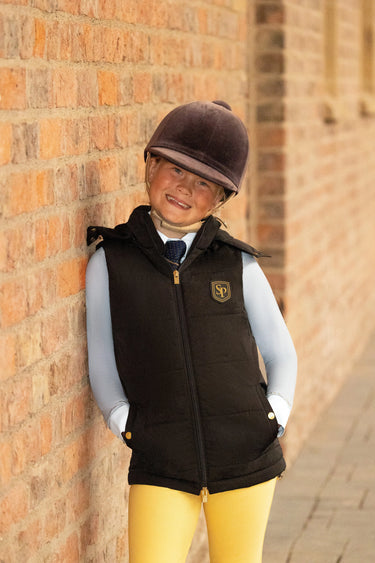 Supreme Products Long Sleeve Champion Junior Show Rider Competition Shirt with Zip Blue/White| Online For Equine