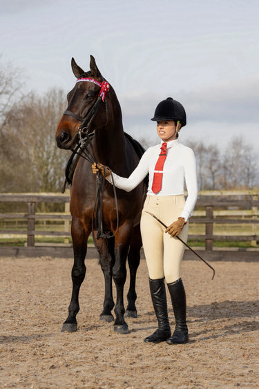 Supreme Products Long Sleeve Champion Show Rider Competition Shirt with Zip Cream| Online For Equine
